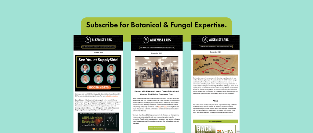 Subscribe for Botanical and Fungal Expertise Image