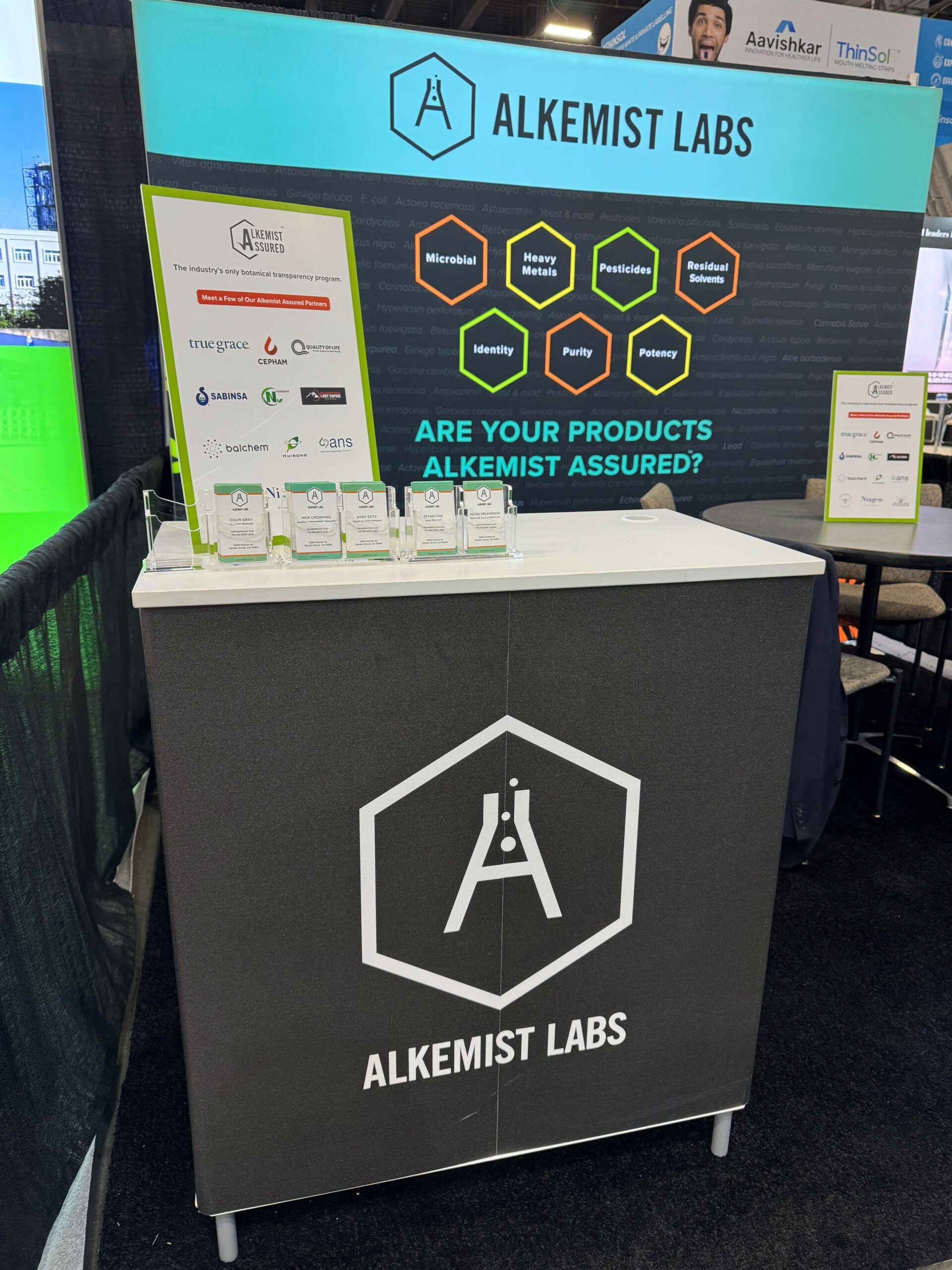 Alkemist Labs Tradeshow Booth at SupplySide