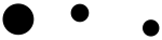 black bubbles horizontal
